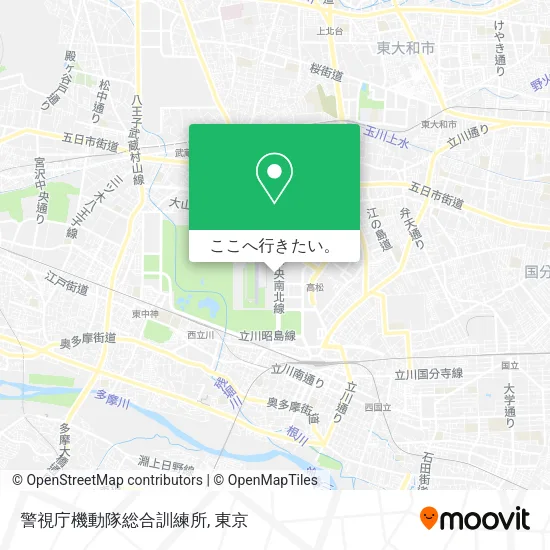 警視庁機動隊総合訓練所地図