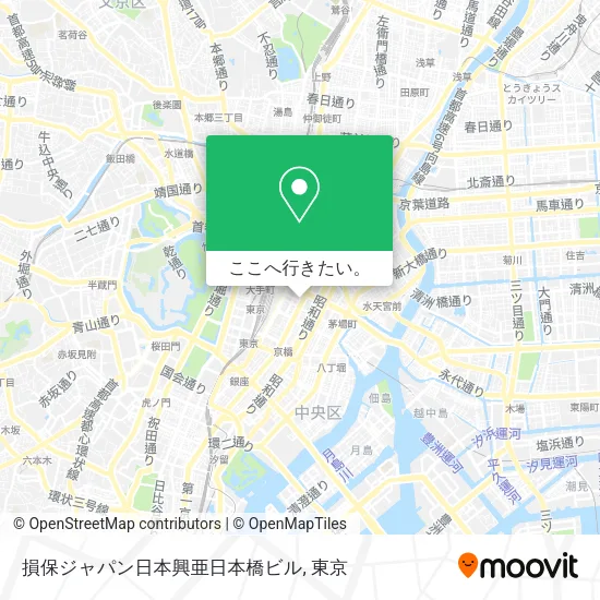 損保ジャパン日本興亜日本橋ビル地図