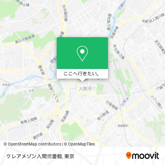 クレアメゾン入間弐番館地図