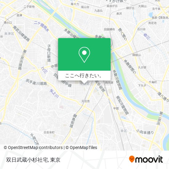 双日武蔵小杉社宅地図