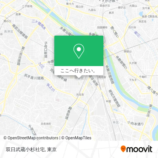 双日武蔵小杉社宅地図