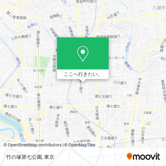 竹の塚第七公園地図