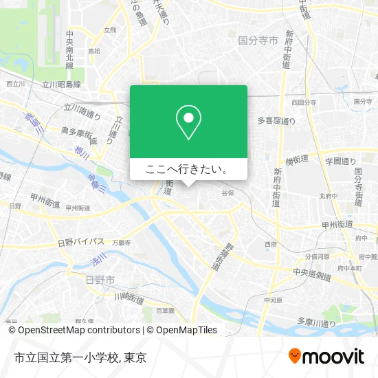 市立国立第一小学校地図