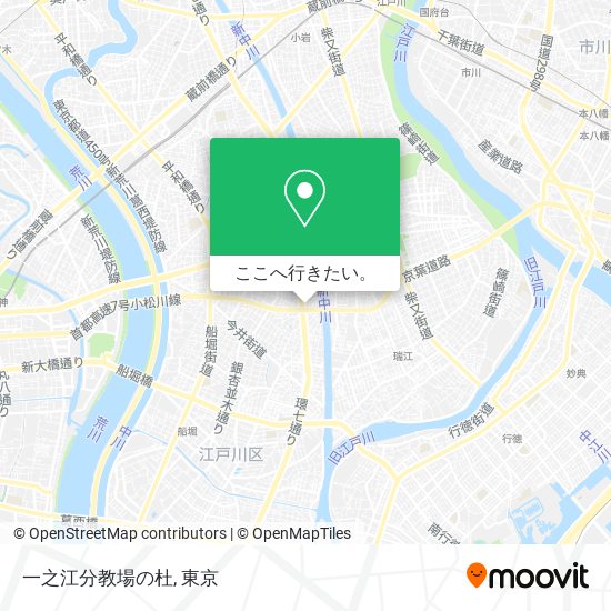 一之江分教場の杜地図