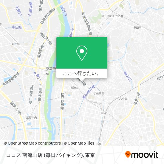 ココス 南流山店 (毎日バイキング)地図