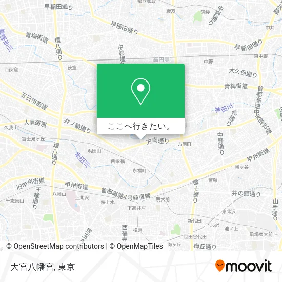 大宮八幡宮地図
