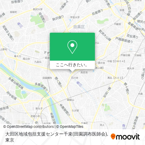 大田区地域包括支援センター千束(田園調布医師会)地図