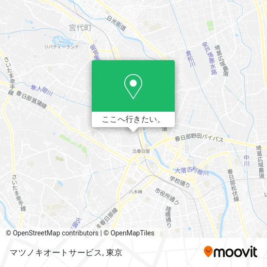 マツノキオートサービス地図