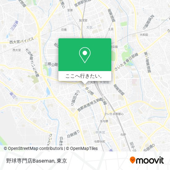 野球専門店Baseman地図