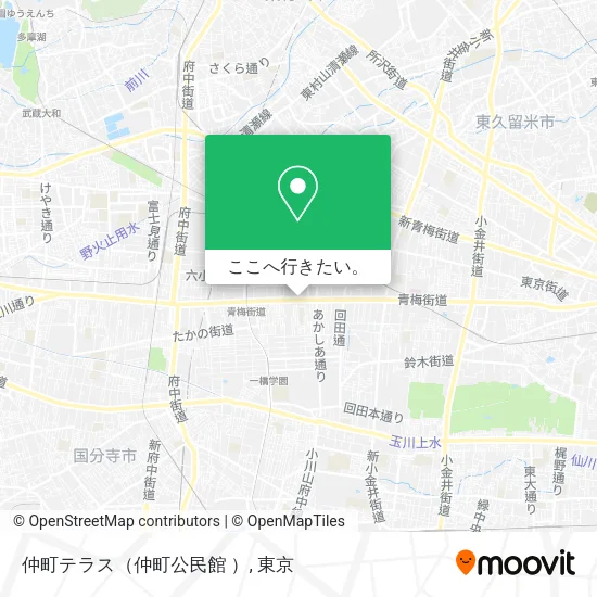 仲町テラス（仲町公民館 ）地図