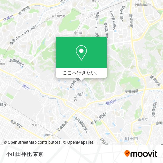 小山田神社地図