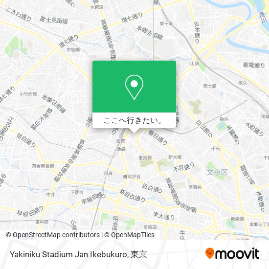 Yakiniku Stadium Jan Ikebukuro地図