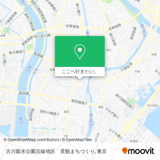 古川親水公園沿線地区　景観まちづくり地図