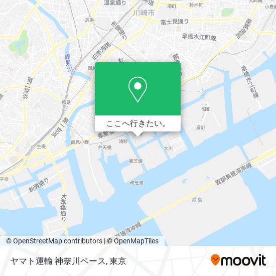 ヤマト運輸 神奈川ベース地図