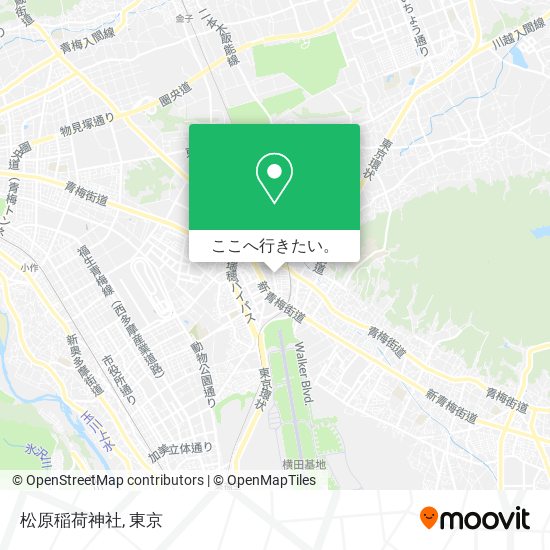 松原稲荷神社地図