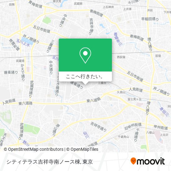 シティテラス吉祥寺南ノース棟地図