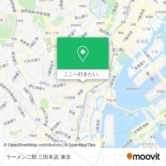 ラーメン二郎 三田本店地図