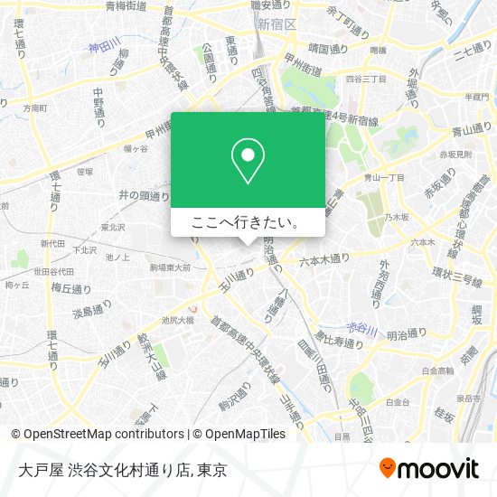 大戸屋 渋谷文化村通り店地図