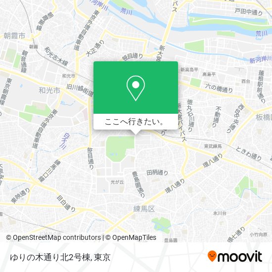 ゆりの木通り北2号棟地図