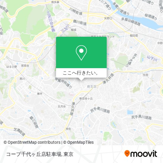 コープ千代ヶ丘店駐車場地図