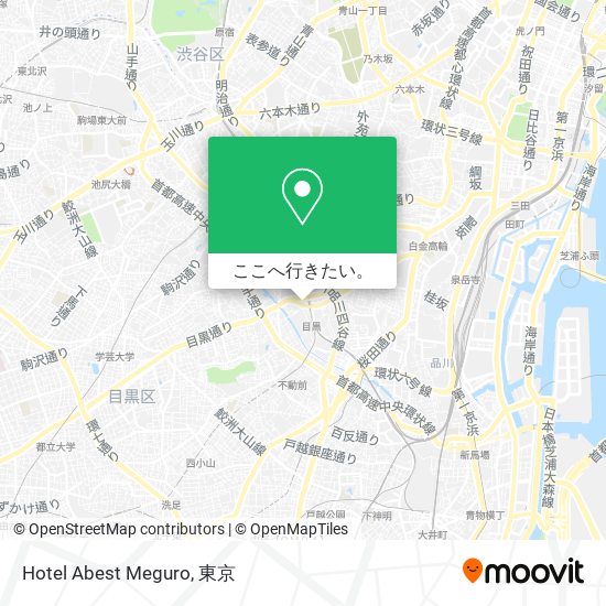 Hotel Abest Meguro地図