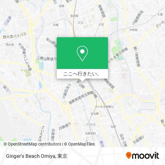 Ginger's Beach Omiya地図