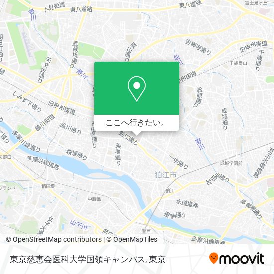 東京慈恵会医科大学国領キャンパス地図