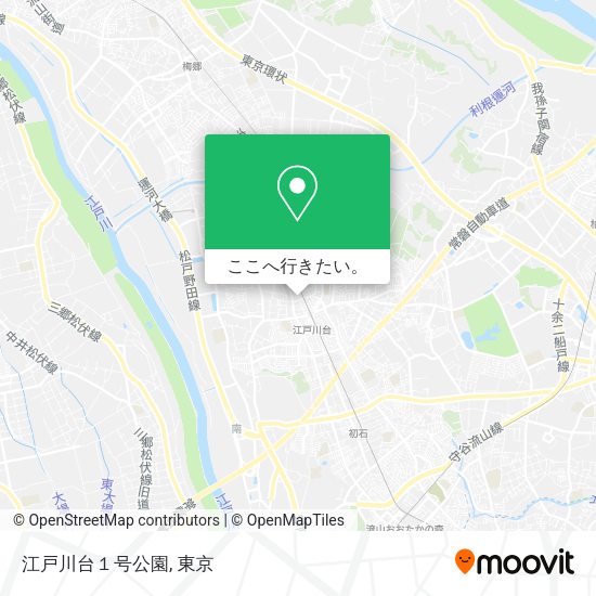 江戸川台１号公園地図