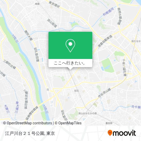 江戸川台２１号公園地図