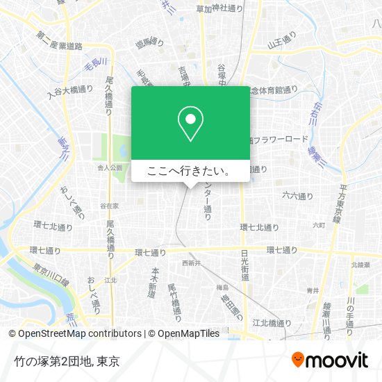 竹の塚第2団地地図