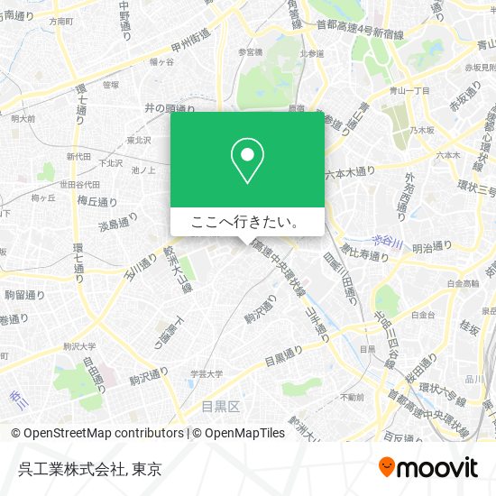 呉工業株式会社地図