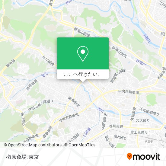 楢原斎場地図