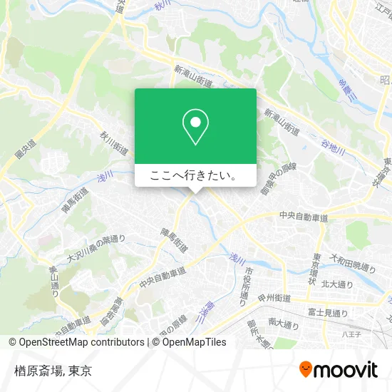 楢原斎場地図