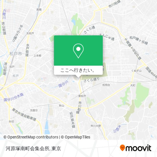 河原塚南町会集会所地図