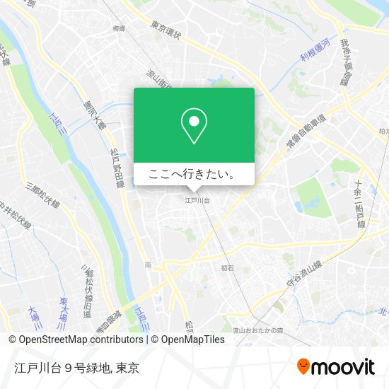 江戸川台９号緑地地図