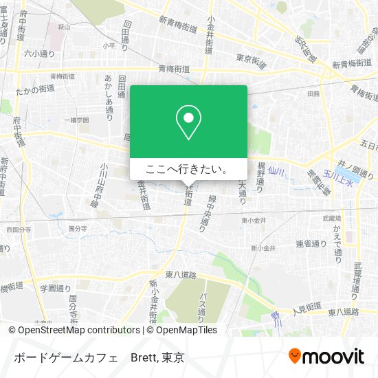 ボードゲームカフェ　Brett地図