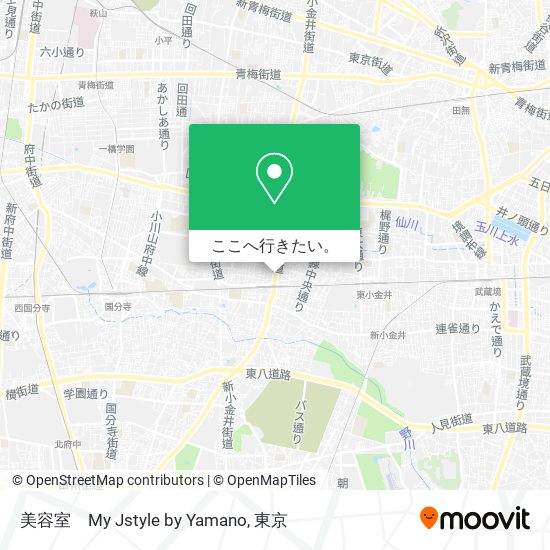 美容室　My Jstyle by Yamano地図