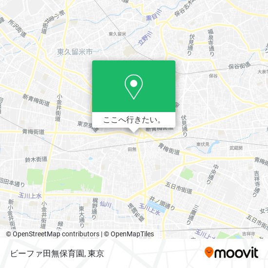 ビーファ田無保育園地図