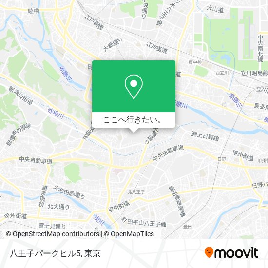 八王子パークヒル5地図