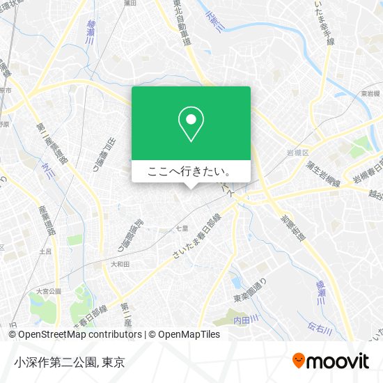 小深作第二公園地図