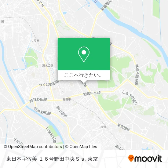 東日本宇佐美 １６号野田中央Ｓｓ地図
