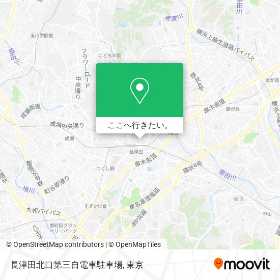 長津田北口第三自電車駐車場地図
