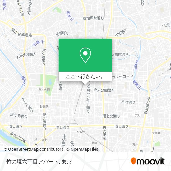 竹の塚六丁目アパート地図