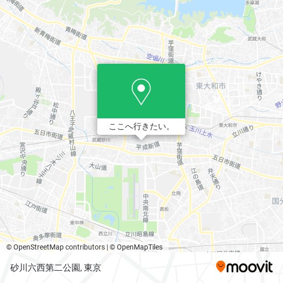 砂川六西第二公園地図