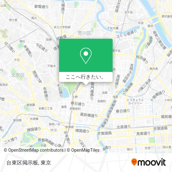 台東区掲示板地図