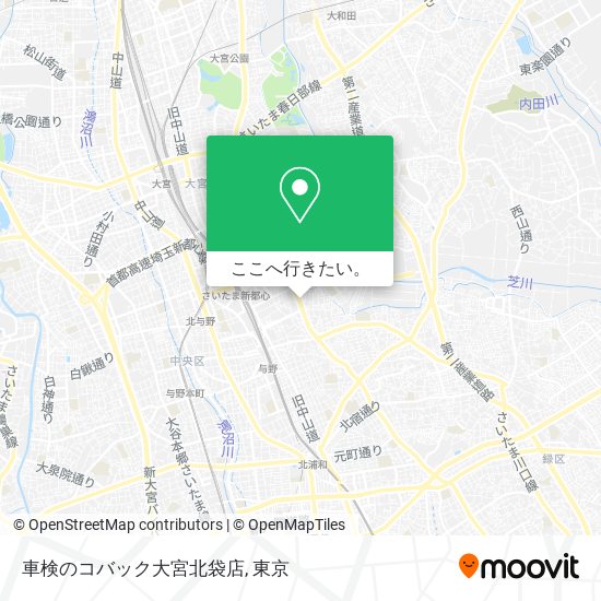 車検のコバック大宮北袋店地図