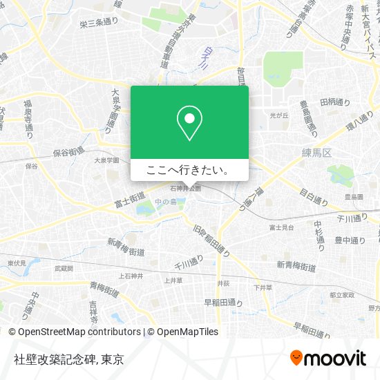 社壁改築記念碑地図