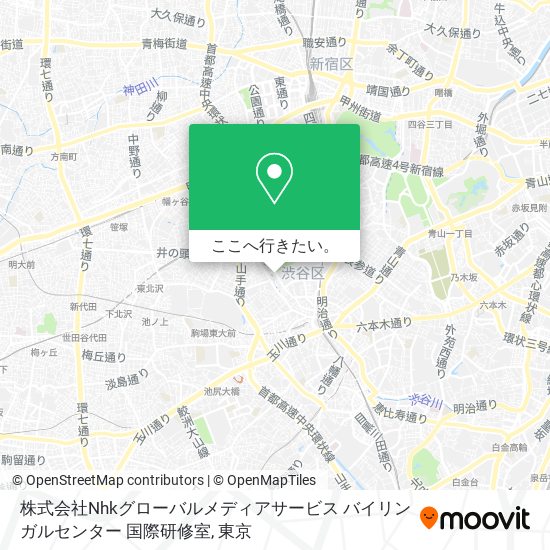 株式会社Nhkグローバルメディアサービス バイリンガルセンター 国際研修室地図