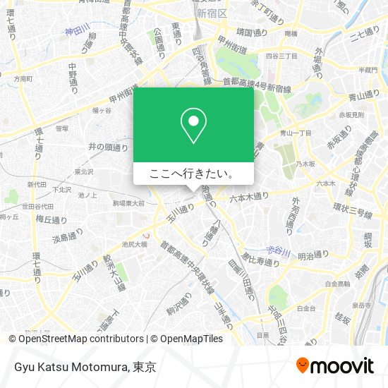 Gyu Katsu Motomura地図