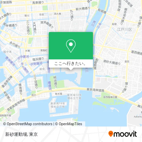 新砂運動場地図